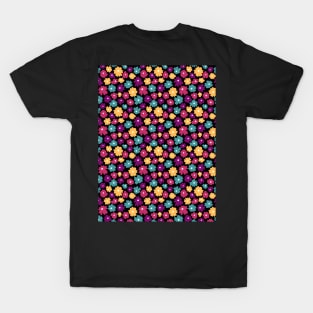 Flower Pattern Illustration T-Shirt